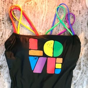 Target Pride Collection Love Swimsuit sz M